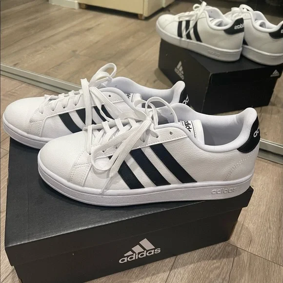 adidas | Shoes | Adidas Grand Court Cloudfoam Comfort Womens Sneakers |  Poshmark